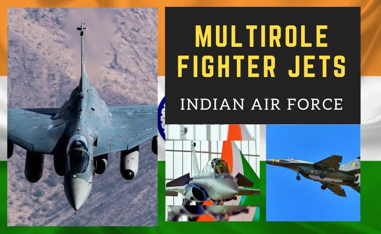 Diverse Multirole fighter jets of the Indian Air Force