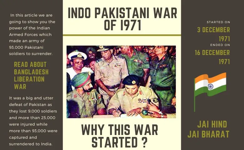 1971 Indo-Pakistani War- The Biggest Military surrender in the world