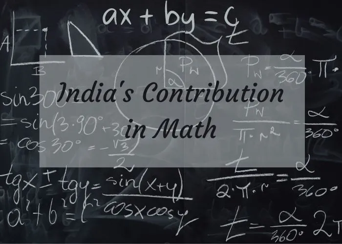 India's Contribution in Math