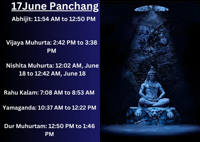 Muhurat & Panchang for 17 June